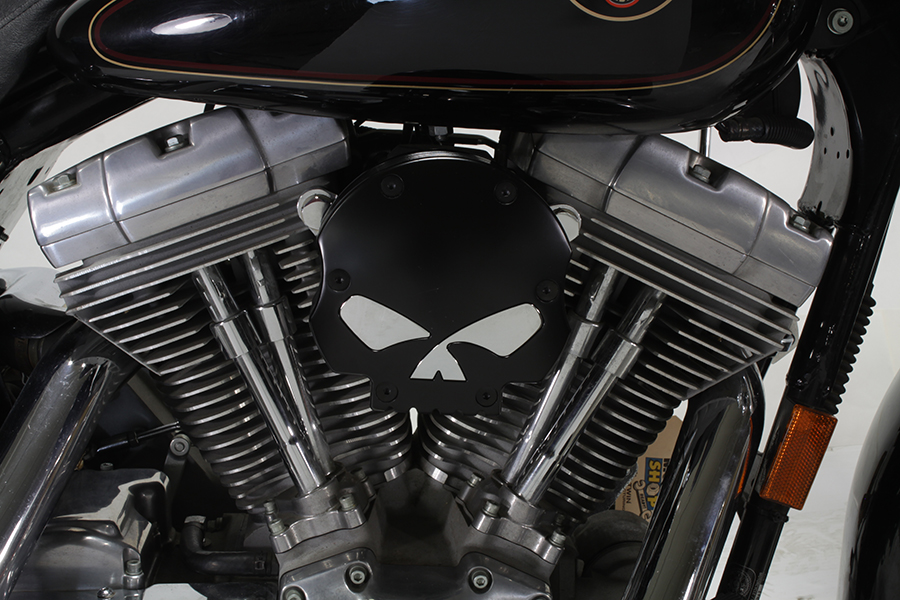 Wyatt Gatling Black Skull Air Cleaner Kit for FLT & FXST 1993-2007