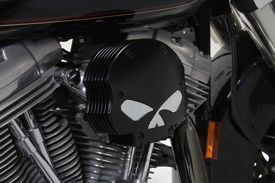 Wyatt Gatling Black Skull Air Cleaner Kit for FLT & FXST 1993-2007