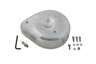 Polished Smooth Tear Drop Air Cleaner For 1957-1989 Big Twins & XL