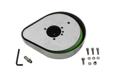 Polished Smooth Tear Drop Air Cleaner For 1957-1989 Big Twins & XL