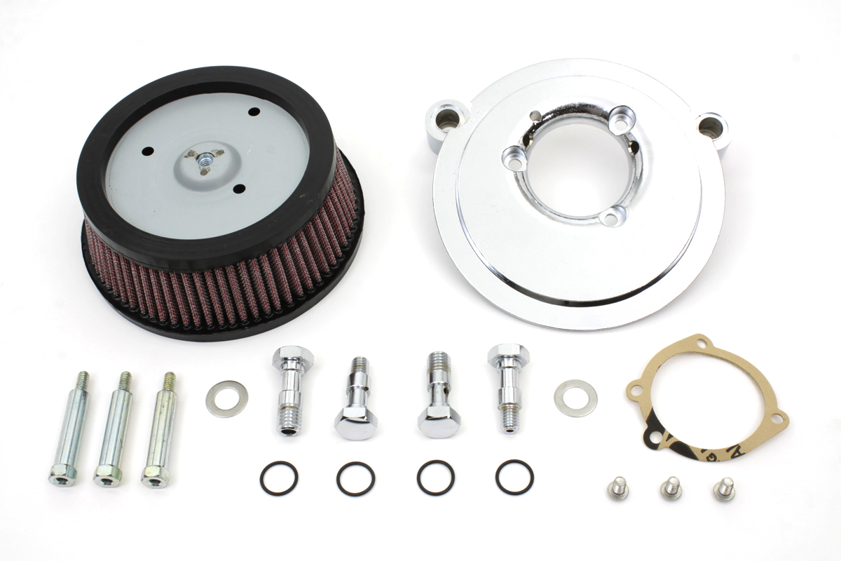 Air Cleaner Backing Plate Kit Chrome