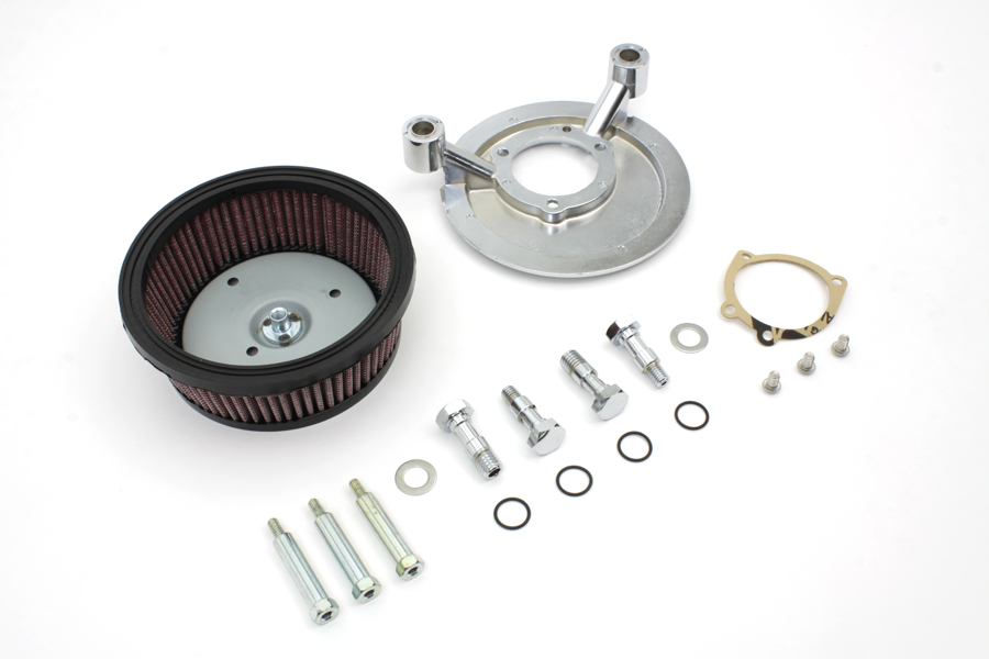 Air Cleaner Backing Plate Kit Chrome