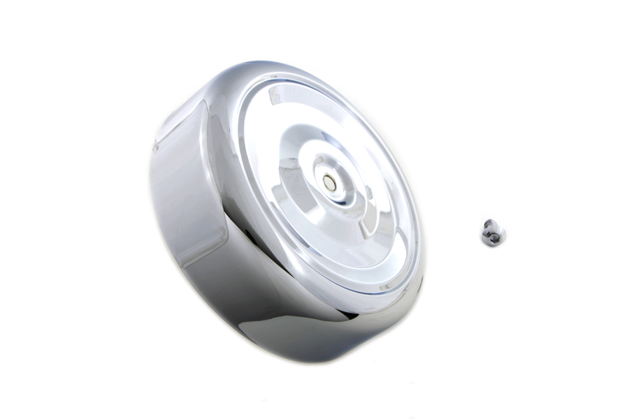Chrome Round Bobbed Style 7 Air Cleaner Cover