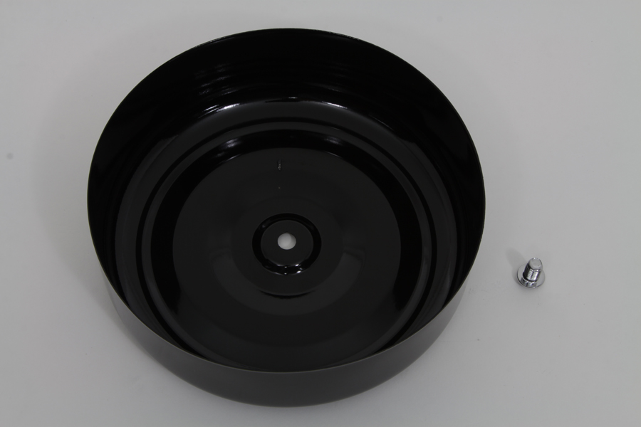 Black Round Bobbed Style 7 Air Cleaner Cover