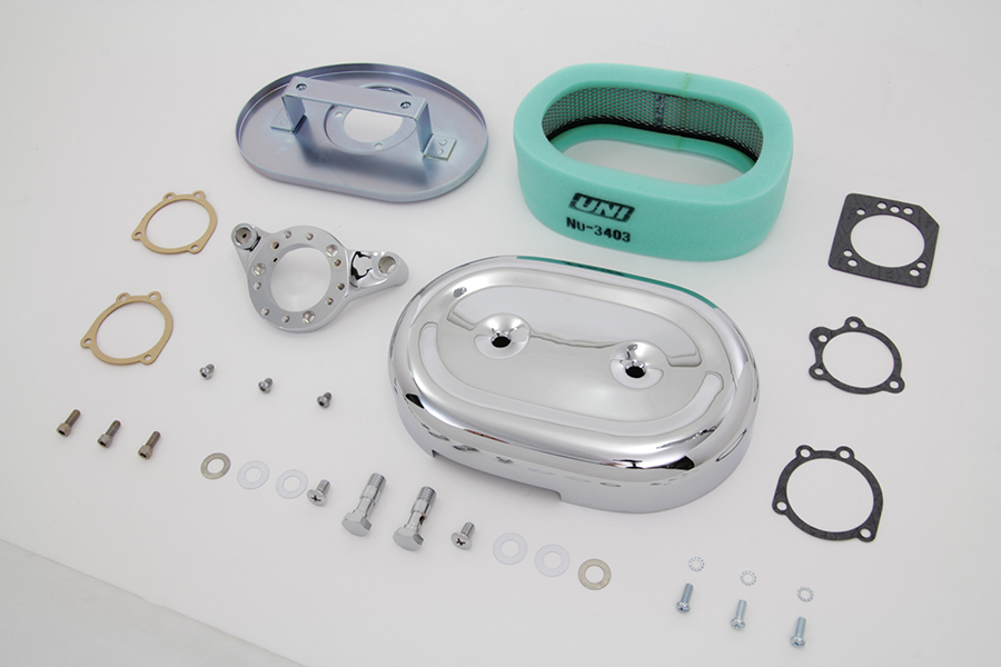 Chrome Wyatt Gatling Air Cleaner Assembly