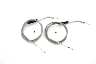 Stainless Steel Throttle and Idle Cable Set with 45.83 Casi