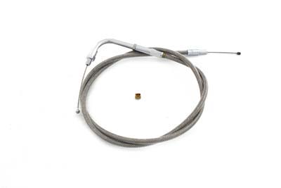 Braided Stainless Steel Throttle Cable with 38.50 Casing