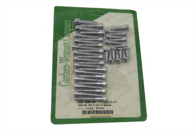 Cam and Primary Cover Dress Up Screw Kit Chrome