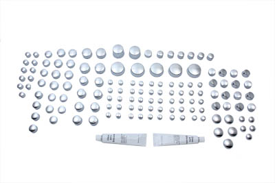 Wyatt Gatling Chrome Bolt Cap 125 Piece Cover Kit