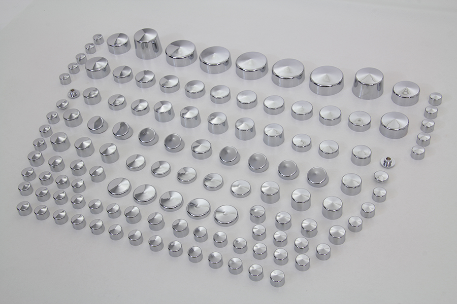 Wyatt Gatling Chrome Bolt Cap 125 Piece Cover Kit