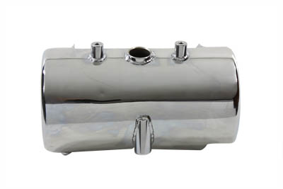 Chrome 6" Round Oil Tank for FXST & FLST 1986-1999