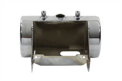 Chrome 6" Round Oil Tank for FXST & FLST 1986-1999