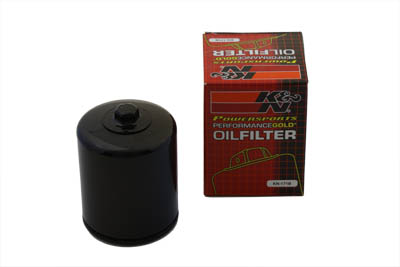 K&N Spin On Hex Oil Filter Black