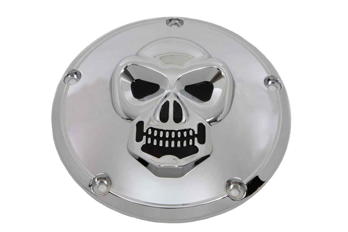 Skull Derby Cover Chrome
