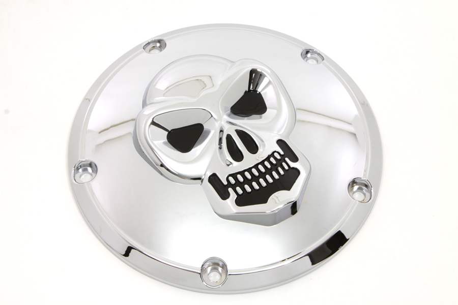 Skull Derby Cover Chrome