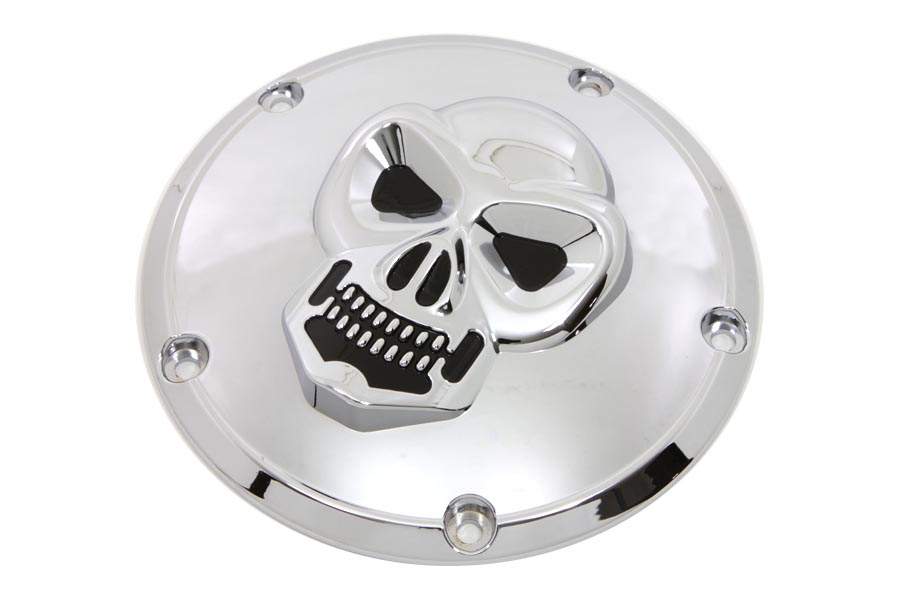Skull Derby Cover Chrome