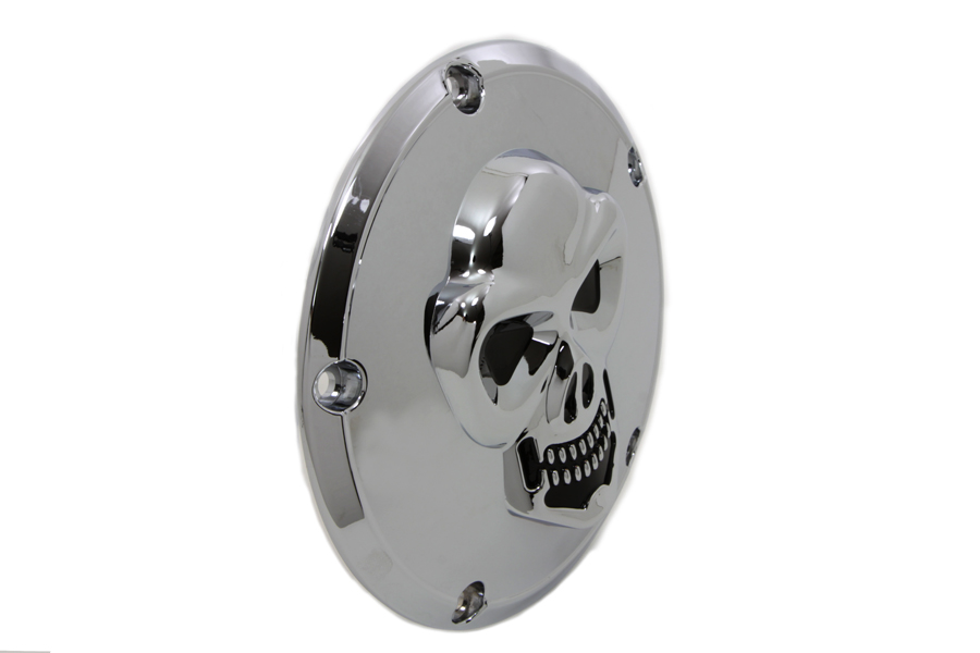 Skull Derby Cover Chrome