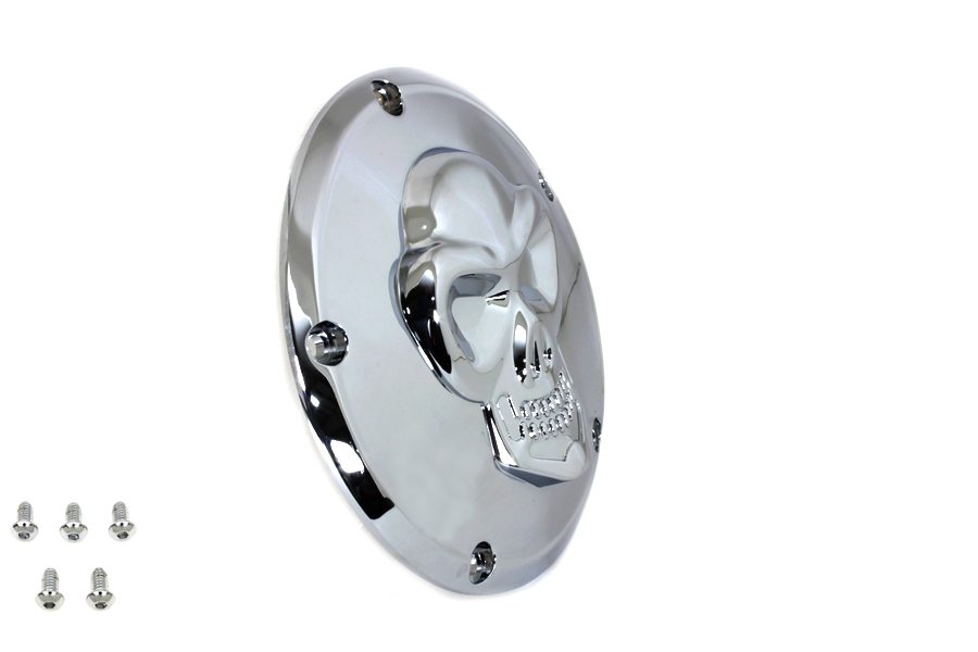 Skull Derby Cover Chrome