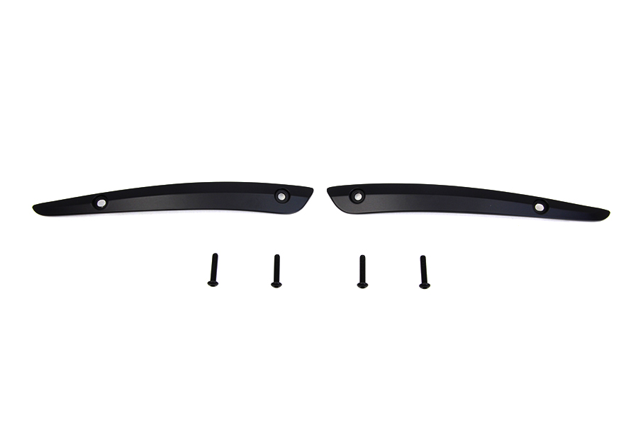 Black Split Windshield Trim Set