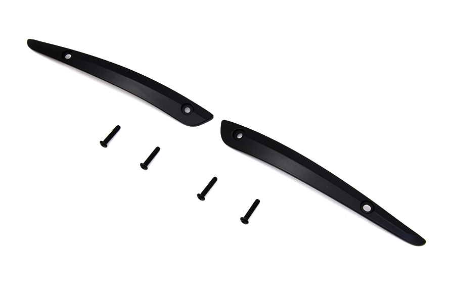 Black Split Windshield Trim Set