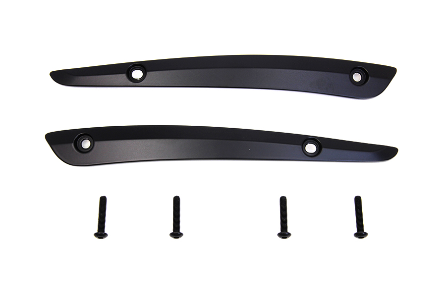 Black Split Windshield Trim Set