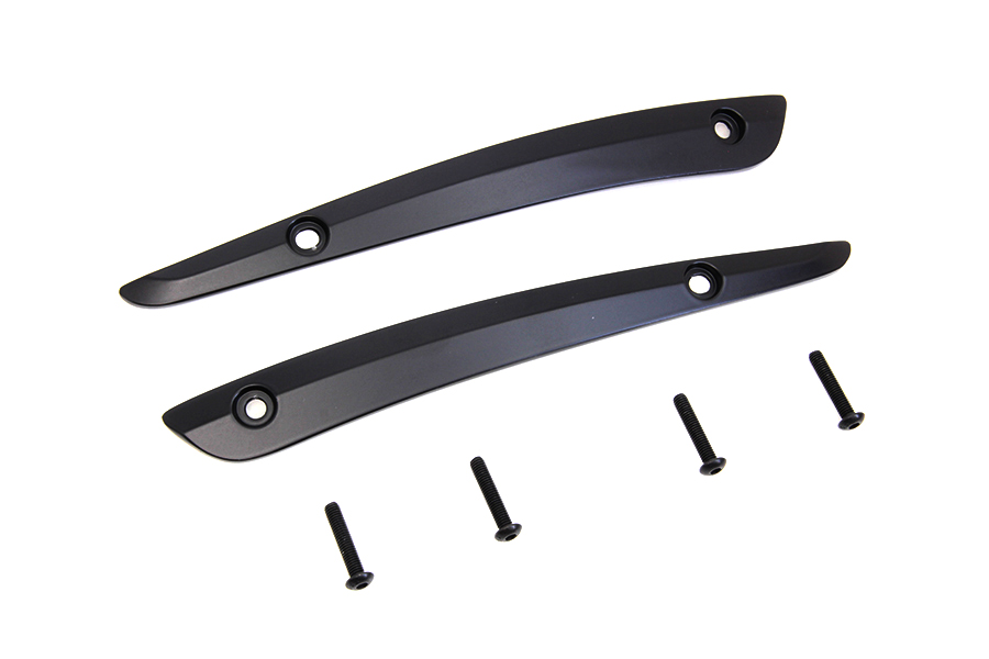 Black Split Windshield Trim Set