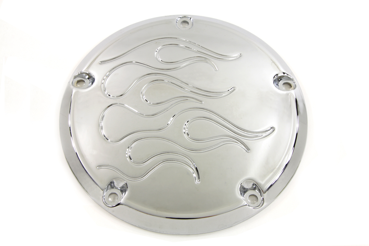 Flame Derby Cover Chrome