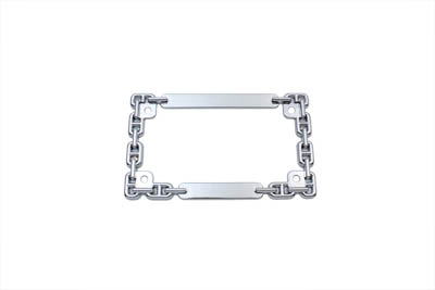 License Plate Frame Chain Style Chrome