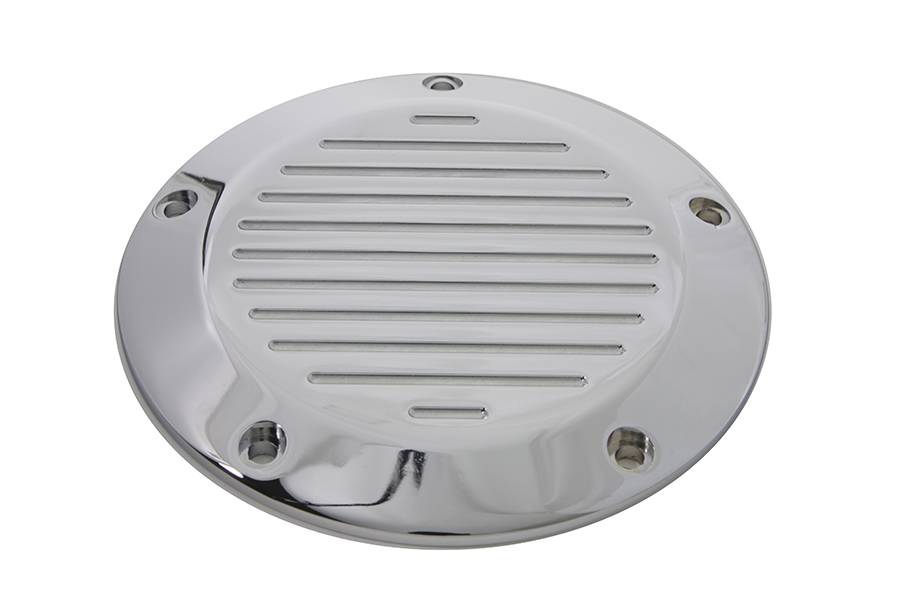 Chrome Ball Milled 5-Hole Derby Cover