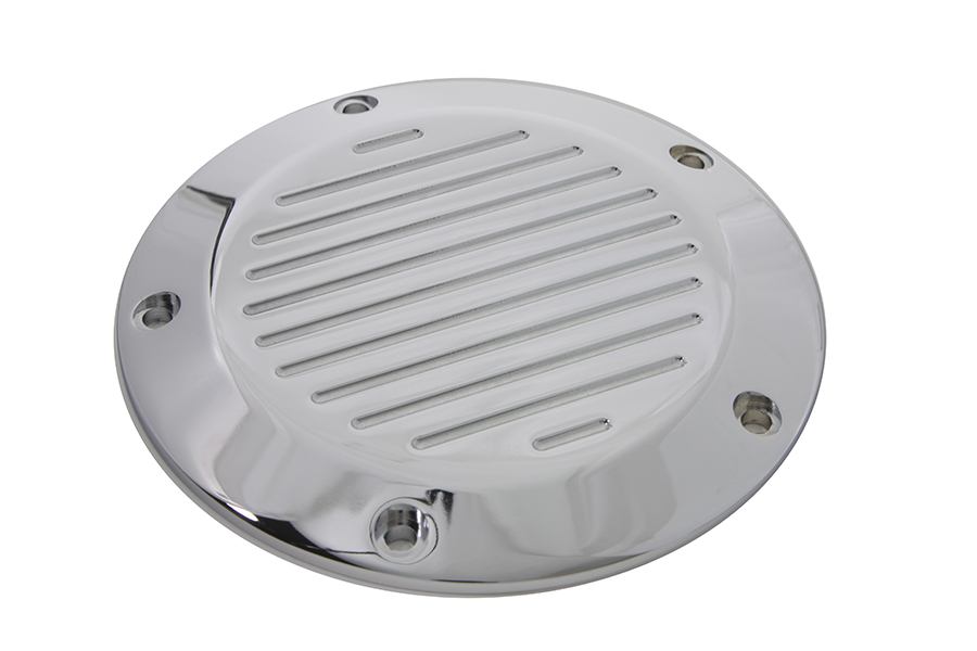 Chrome Ball Milled 5-Hole Derby Cover