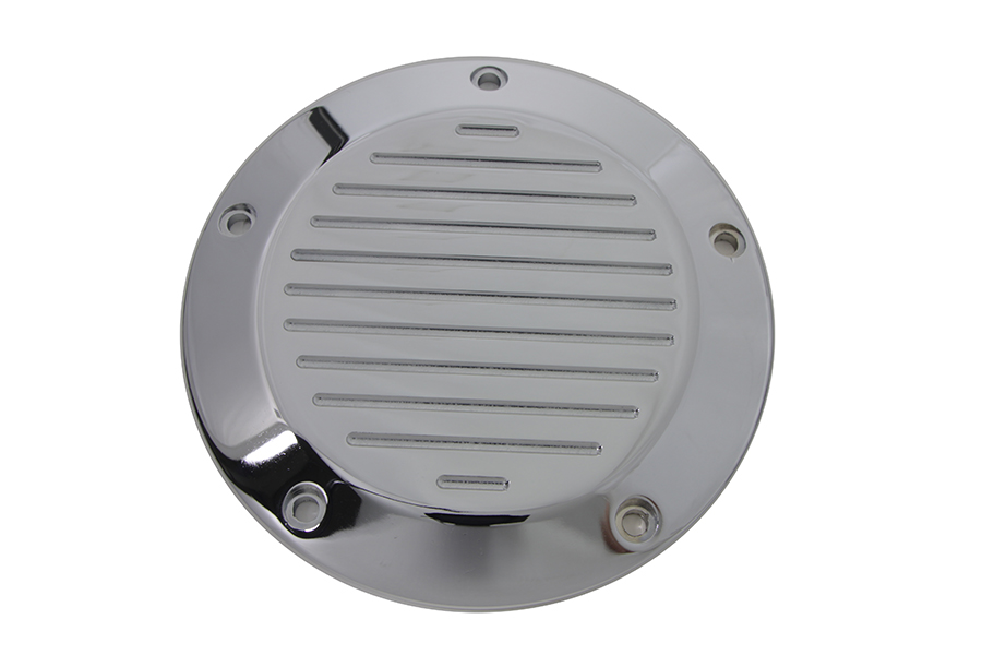 Chrome Ball Milled 5-Hole Derby Cover