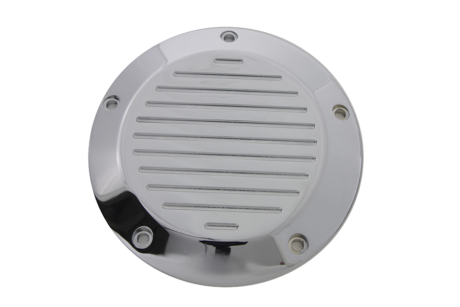 Chrome Ball Milled 5-Hole Derby Cover