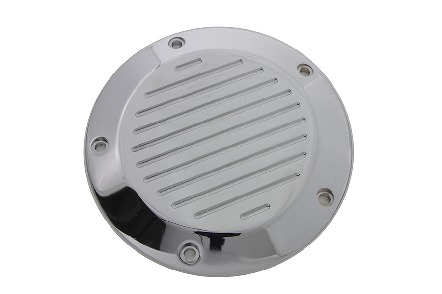 Chrome Ball Milled 5-Hole Derby Cover