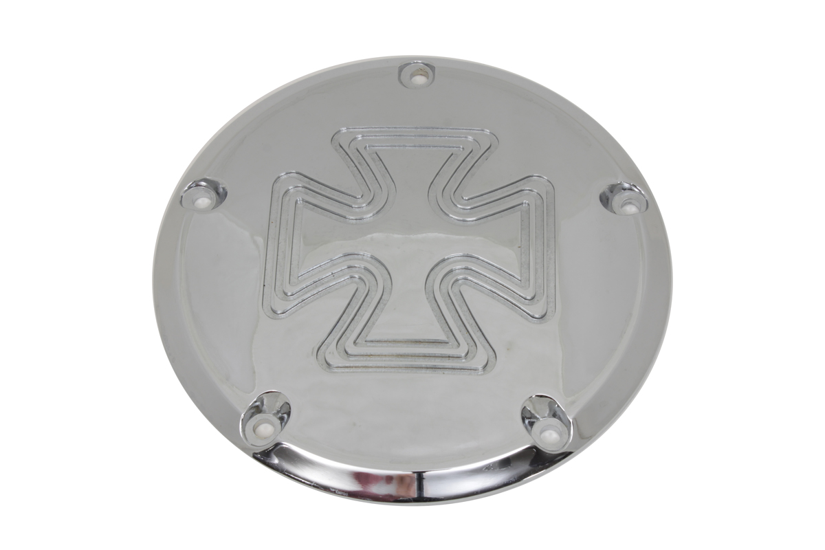 Cross Derby Cover Chrome Billet