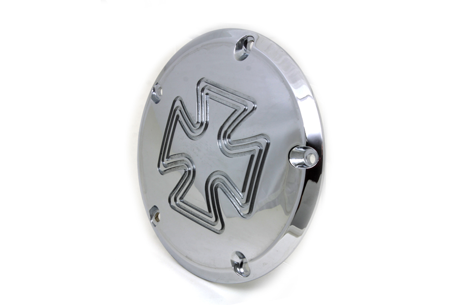 Cross Derby Cover Chrome Billet
