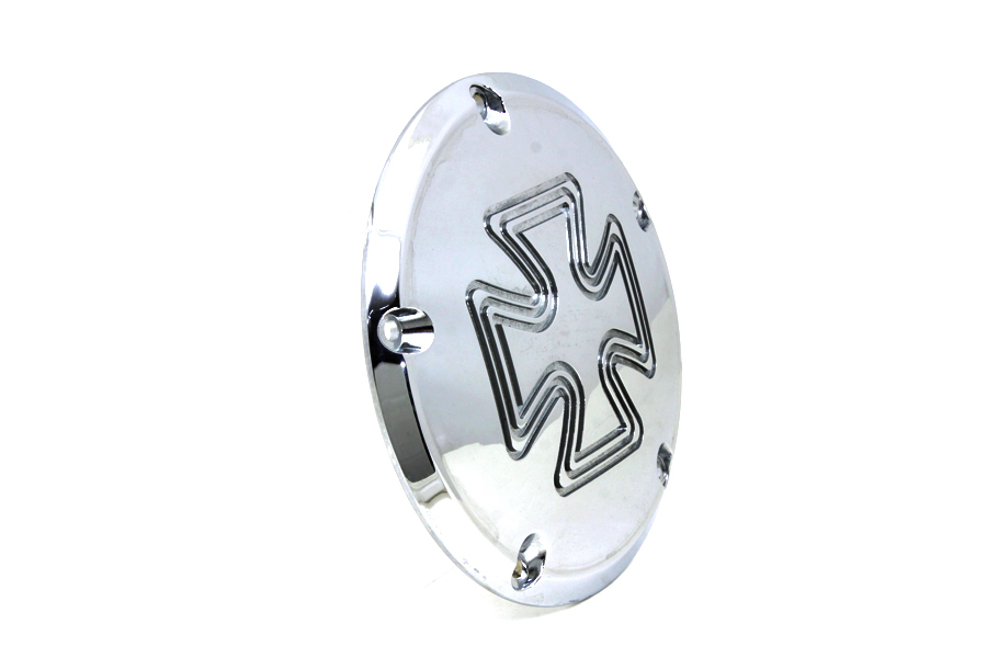 Cross Derby Cover Chrome Billet