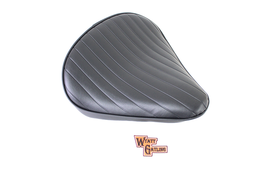 Black Tuck and Roll Solo Seat Large
