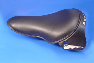 Black Leather Speedwing Skirt Buddy Seat for 1929-84 Big Twin