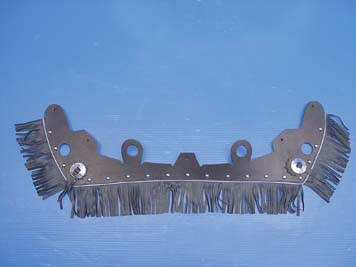 Heritage Black Leather Buddy Seat Skirt for 1929-84 Big Twin