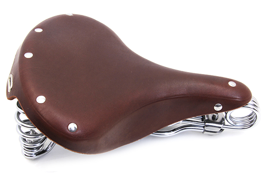 Double Steel Saddle Solo Seat Honey Brown