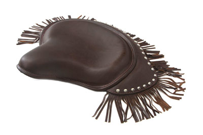 Brown Deluxe Solo Seat with Fringe Skirt