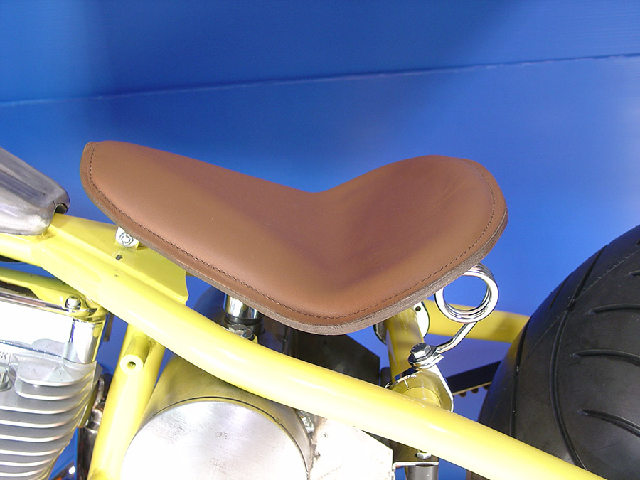 Velocipede Brown Leather Solo Seat