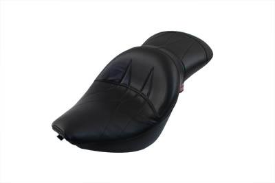 Black Naugahyde Bucket Saddle Seat for 2007-UP FXST FLST