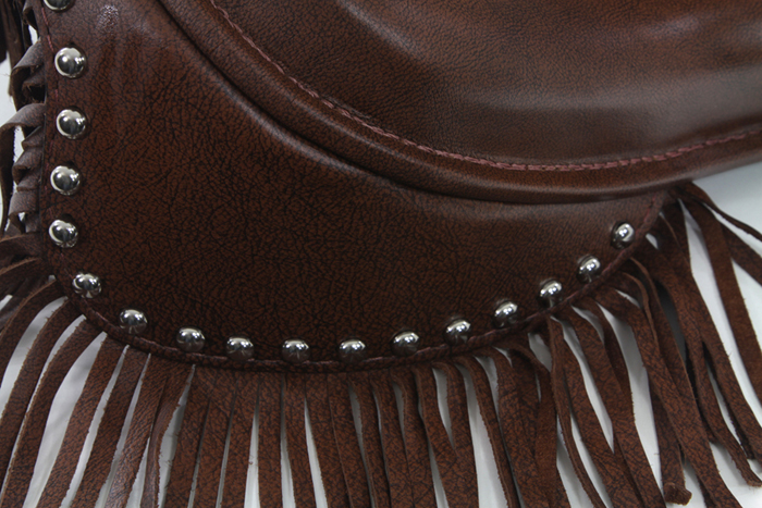 Brown K Model Solo Seat 16" Length with Fringe