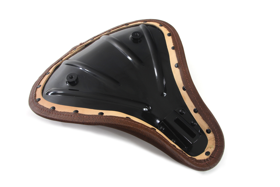 Brown K Model Solo Seat 16" Length with Rolled Edge