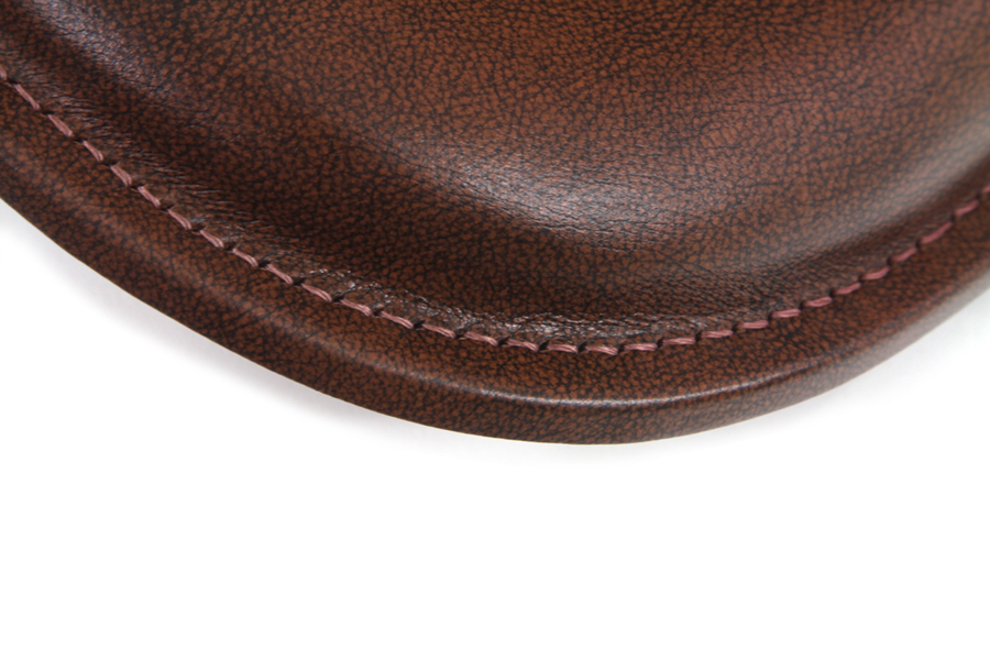 Brown K Model Solo Seat 16" Length with Rolled Edge