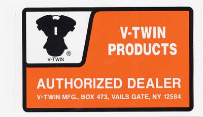 V-Twin Authorized Dealer Decal