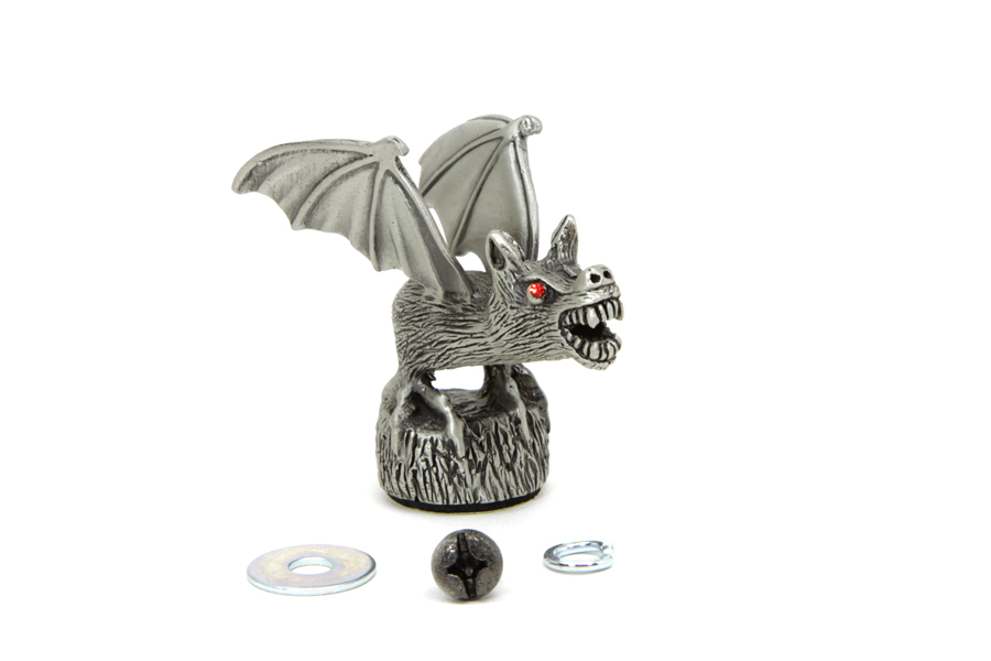 Bat Front Fender Tip Ornament Chrome