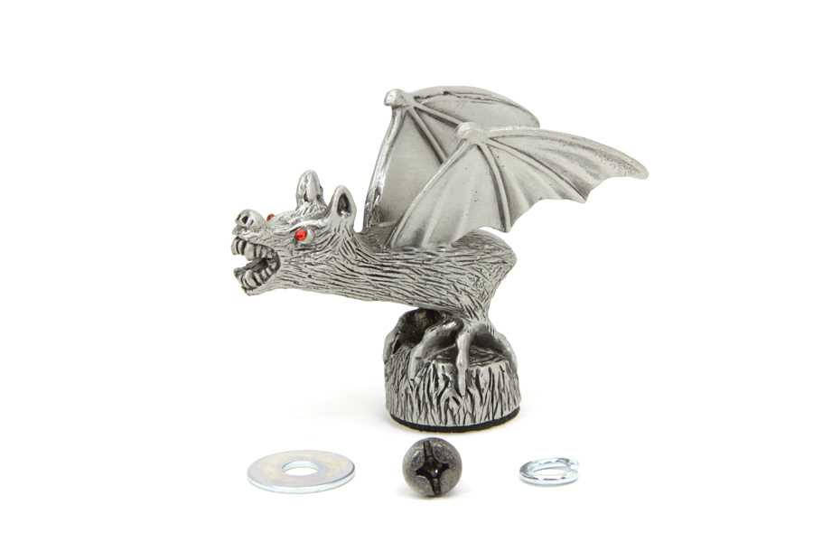 Bat Front Fender Tip Ornament Chrome