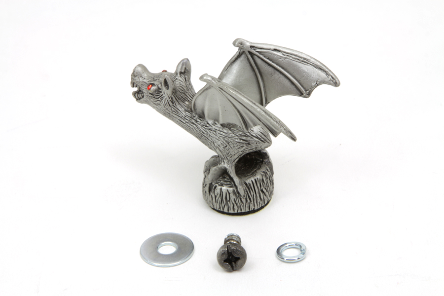 Bat Front Fender Tip Ornament Chrome